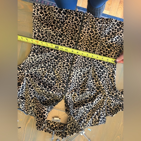 Leopard Vintage Print Zip-Up Jacket Size Large - Picture 6 of 7